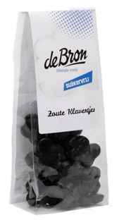 de Bron Zoute Klavertjes Suikervrij 90GR de Bron Zoute Klavertjes Suikervrij 90GR