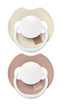 Difrax LOVI Fopspeen Dynamisch 18m+ Prime Glow Ivory Blush 2ST