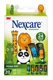 Nexcare Happy Kids Animals Bandages 20ST 