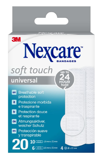 Nexcare Bandages Soft Touch Universal 20ST Nexcare Bandages Soft Touch Universal 20ST