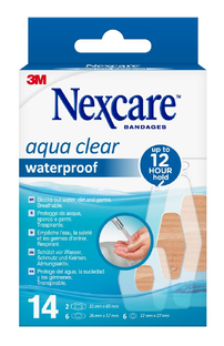Nexcare Aqua Clear Waterproof Bandages 14ST Nexcare Aqua Clear Waterproof Bandages 14ST