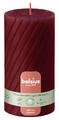 Bolsius Rustiek Twisted Ribbed Stompkaars Red Velvet 1ST