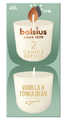 Bolsius 2 Candle Refills Vanilla & Tonka Bean 1ST