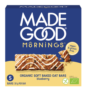 MadeGood Mornings Blueberry Soft Baked Oat Bars 5ST 