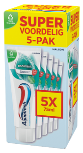 Aquafresh Coolmint Tandpasta 5-Pack 5ST Aquafresh Coolmint Tandpasta 5-Pack 5ST