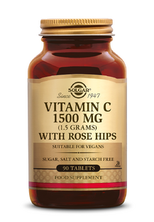Solgar Vitamine C with Rose Hips (Rozenbottel) 1500 mg Tabletten 90TB Solgar Vitamine C with Rose Hips (Rozenbottel) 1500 mg Tabletten 90TB