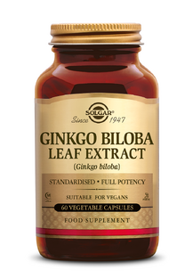 Solgar Ginkgo Biloba Leaf Extract Capsules 60VCP 