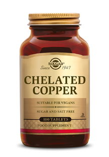 Solgar Chelated Copper (Koper) Tabletten 100TB Solgar Chelated Copper (Koper) Tabletten 100TB