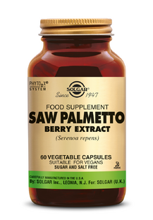 Solgar Saw Palmetto (Zaagpalm) Berry Extract Capsules 60VCP Solgar Saw Palmetto (Zaagpalm) Berry Extract Capsules 60VCP