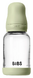 BIBS Glas Latex Slow Flow Babyfles 0+ Maanden Sage 1ST Babyfles met dop erop
