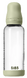 BIBS Glas Latex Medium Flow Babyfles 2+ Maanden Sage 1ST Babyfles met dop erop