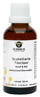 De Groene Os Scutellaria Tinctuur Hond & Kat 50ML 