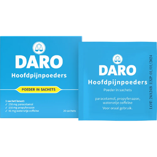 Daro Hoofdpijnpoeders 20ST Daro Hoofdpijnpoeders 20ST