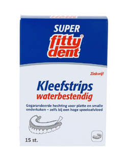 Fittydent Super Kleefstrips Waterbestendig 15ST Fittydent Super Kleefstrips Waterbestendig 15ST