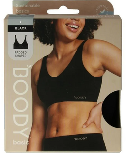 Boody Padded Shaper Crop Bra Zwart S 1ST 