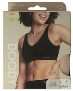 Boody Padded Shaper Crop Bra Nude M 1ST 