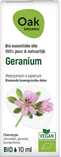 Oak Organic Geranium Olie 10ML  Oak Organic Geranium Olie 10ML