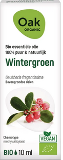 Oak Organic Wintergroen Olie 10ML  Oak Organic Wintergroen Olie 10ML