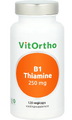 VitOrtho B1 Thiamine 250mg Capsules 120VCP VitOrtho B1 Thiamine 250mg Capsules 120VCP