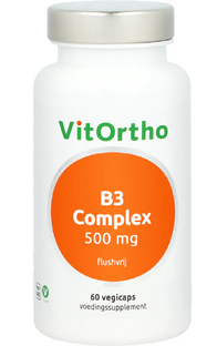 VitOrtho B3 Complex 500mg Flushvrij Capsules 60VCP VitOrtho B3 Complex 500mg Flushvrij Capsules 60VCP