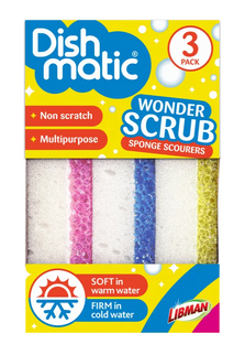 Dishmatic Wonder Scrub Schuursponzen 3ST 
