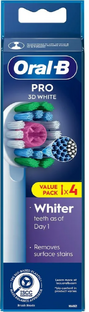 Oral-B Pro 3D White Opzetborstels 4ST 