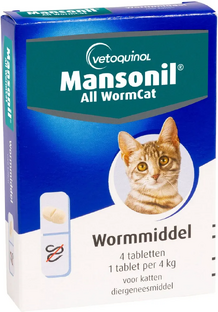 Mansonil All Worm Cat Tabletten 4TB Mansonil All Worm Cat Tabletten 4TB