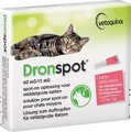 Dronspot 60mg/15mg Spot-on Oplossing Voor Middelgrote Katten Pipet 2ST Dronspot 60mg/15mg Spot-on Oplossing Voor Middelgrote Katten Pipet 2ST