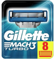 Gillette Mach3 Turbo Scheermesjes 8ST Gillette Mach3 Turbo Scheermesjes 8ST