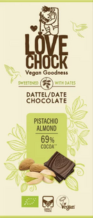 Lovechock Date Chocolate Pistachio Almond 70GR Lovechock Date Chocolate Pistachio Almond 70GR