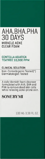 Some By Mi AHA.BHA.PHA 30 Days Miracle Acne Clear Foam 100ML 
