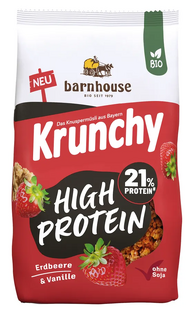 Barnhouse Krunchy High Protein Aarbeien - Vanille 450GR 