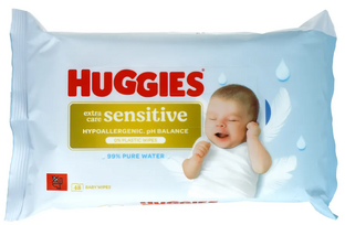 Huggies Sensitive Baby Doekjes 48ST Huggies Sensitive Baby Doekjes 48ST
