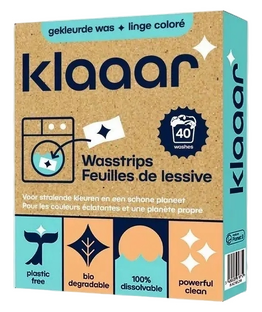 Klaaar Wasstrips Gekleurde Was 40ST 