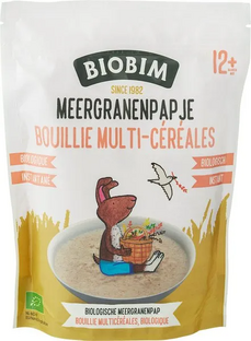 Biobim Biologische Meergranenpap 12+M 200GR Biobim Biologische Meergranenpap 12+M 200GR