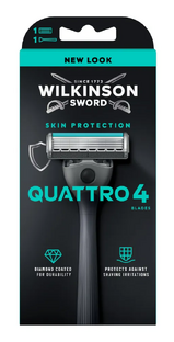 Wilkinson Quattro Essential 4 Blades Scheerapparaat 1ST Wilkinson Quattro Essential 4 Blades Scheerapparaat 1ST