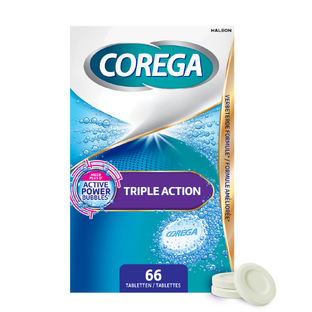 Corega Triple Action Gebitsprothese Reiniger Tabletten 66TB Corega Triple Action Gebitsprothese Reiniger Tabletten 66TB