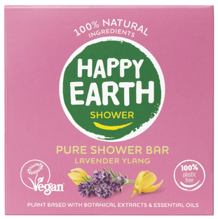Happy Earth Pure Shower Bar Lavender Ylang 90GR Happy Earth Pure Shower Bar Lavender Ylang 90GR