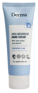 Derma High Absorbent Hand Cream Parfumvrij 75ML Derma High Absorbent Hand Cream Parfumvrij 75ML