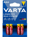 Varta Longlife Max Power AAA Batterijen 4ST Varta Longlife Max Power AAA Batterijen 4ST