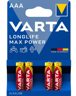 Varta Longlife Max Power AAA Batterijen 4ST Varta Longlife Max Power AAA Batterijen 4ST