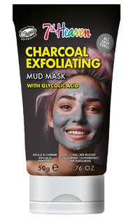 7th Heaven Charcoal Exfolierende Kleimasker met Glycolzuur 50GR 7th Heaven Charcoal Exfolierende Kleimasker met Glycolzuur 50GR