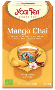 Yogi Tea Mango Chai Biologische Kruidenthee 17ST Yogi Tea Mango Chai Biologische Kruidenthee 17ST