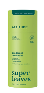 Attitude Super Leaves Deodorant Pear & Amber 85GR Attitude Super Leaves Deodorant Pear & Amber 85GR