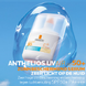 La Roche-Posay Anthelios UVAIR Zonnebrand Serum SPF50+ Medium 50ML Product in bubbel, blauwe achtergrond