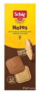 Schar Notes Chocolate Cream 81GR 