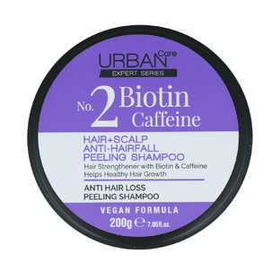 Urban Care No.2 Biotin Caffeine Hair + Scalp Anti-Hairfall Peeling Shampoo 200ML 