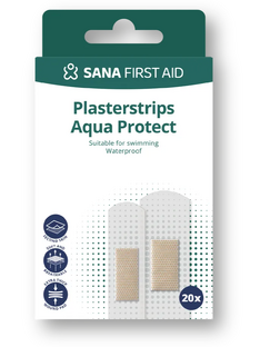 Sana First Aid Waterproof Pleisterstrips 20ST Sana First Aid Waterproof Pleisterstrips 20ST