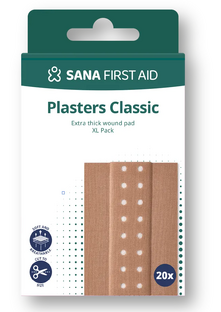Sana First Aid Classic Wondpleister 20ST Sana First Aid Classic Wondpleister 20ST