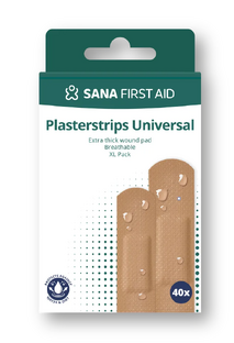 Sana First Aid Waterafstotend Pleisterstrips 40ST Sana First Aid Waterafstotend Pleisterstrips 40ST